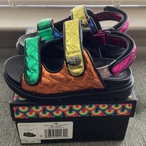 Kurt Geiger London Kids' Mini Orson Sandal (Toddler), size 9M